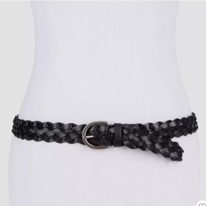 Women's Black Braid Belt -#76-16